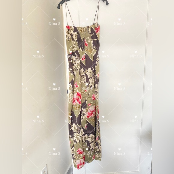 Reformation Frankie Silk Dress in Jalisco - Picture 4 of 8